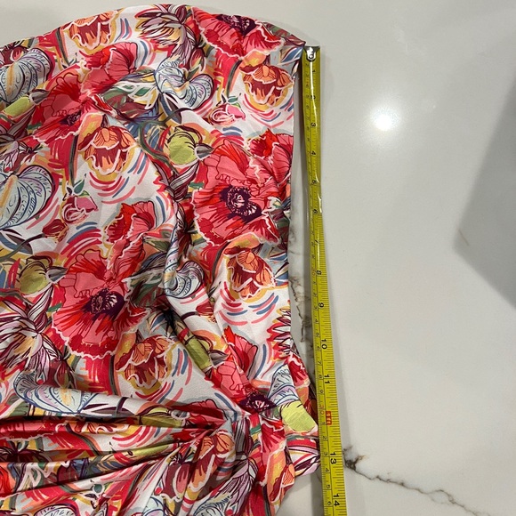 Ruched Floral Midi Skirt - Picture 12 of 16